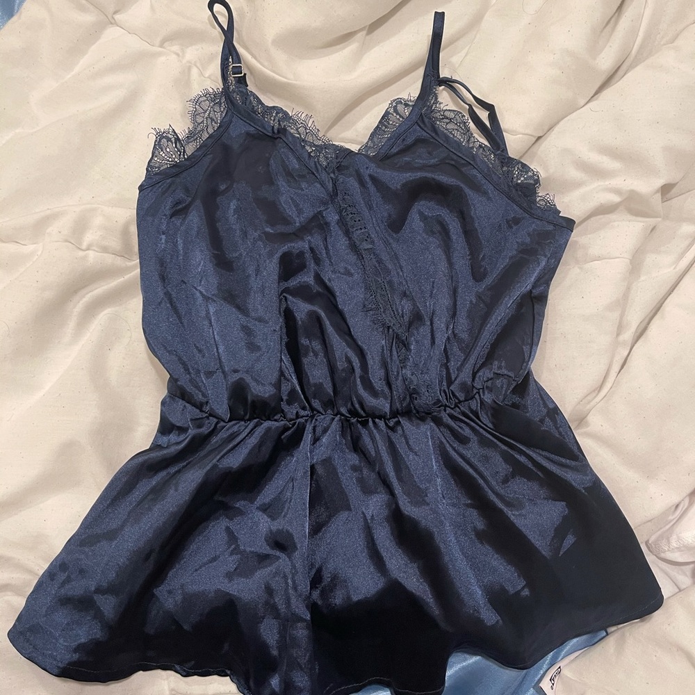 Blue Lace Top